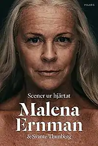 Cover of book "Scener ur hjärtat" by Malena Ernman & Greta Thunberg