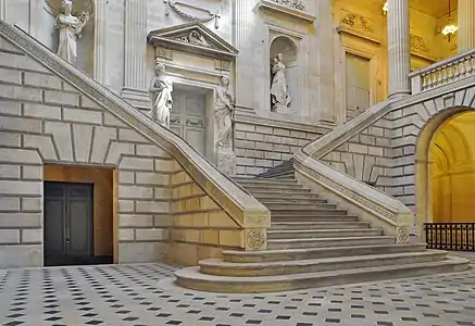 Stairway of the Grand Theater of Bordeaux (Bordeaux, France), 1777-1780, by Victor Louis