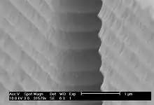 Undulating sidewall as a result of the Bosch process