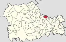 Location in Neamț County