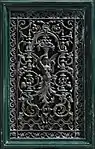 Renaissance Revival cast iron door window grill of a building on the Boulevard du Temple from Paris
