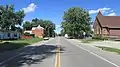 Looking east on Main Street (US Highway 50) in Bourneville.