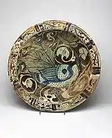 Syrian Bowl with Peacock Motif, c. 1200 Brooklyn Museum.