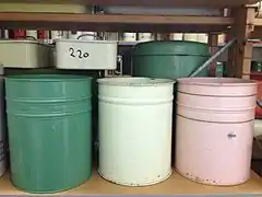 Brabantia vintage waste bins.