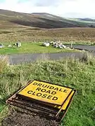 B26 Ballaugh Glen (Druidale) Road  at the ‘Brandywell Cottage’ double-hairpin with a north-east aspect towards Slieau Dhoo mountain and Mount Karin.