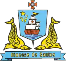 Coat of arms of the Diocese of Santos