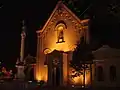 Illuminated Church of St Stephen the King, Bratislava&nbsp;[cs]  at night