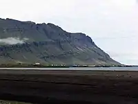 Breiðdalsvík from across the bay of the same name