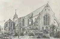 Choir and transept at about 1820
