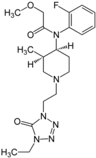 Chemical structure of Brifentanil.