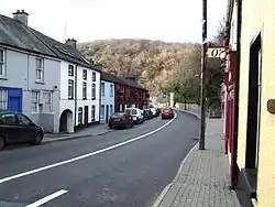 The R639 road through Glanmire village