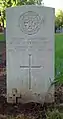 Bromsgrove Cemetery, gravestone of 2nd Lieutenant R.D. Cotton MC
