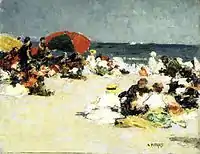 Edward Henry Potthast, On the Beach, c.1913,  Brooklyn Museum
