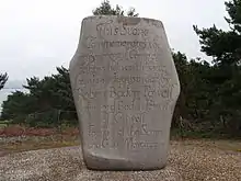 Image 9Memorial stone on Brownsea Island commemorating the first Scout encampment, Aug 1-9, 1907, Brownsea Island