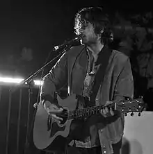 Bruce Driscoll performing at the Sunset Marquis.