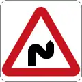 Double bend first to right ahead