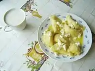 Bryndzové pirohy (cheese-filled dumplings)