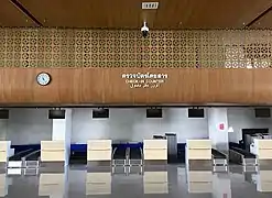 Check-in counters of the airport