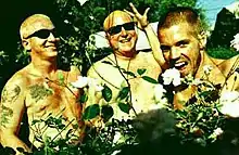 Floyd "Bud" Gaugh, Eric Wilson, and Bradley Nowell in a 1996 promotional picture