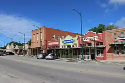 Some of the shops along Main Street