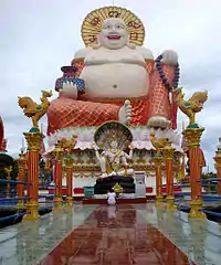 Statue of Budai at Ko Samui island, Thailand.