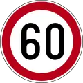 Speed limit (60 km/h)