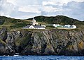 The lighthouse compound viewed from the sea
