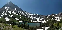 Bullhead Lake, looking towards Mount Grinnell