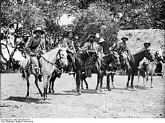 German colonial volunteer mounted patrol, 1914
