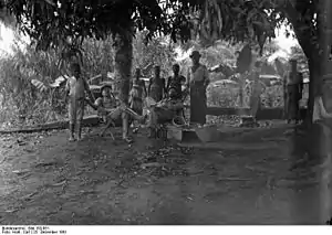 German Settlers enjoying Christmas in Kamerun.