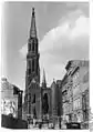 Petrikirche with war damage, 1951