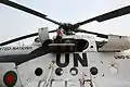 A technician maintains a Bangladeshi Mi-17 helicopter at the MONUSCO base in Bunia, DR Congo