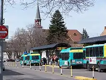 Image 31Mountain Line buses queue to pick up passengers in Missoula. (from Transportation in Montana)