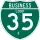 Business Interstate 35-E marker