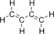 Full structural formula of 1,3-butadiene