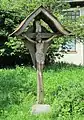 Crucifix in the center of the village