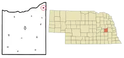 Location of Linwood, Nebraska