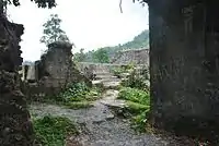 View of Buxa Fort used as Bengal Native Infantry barracks and later as prison camp by the British Government. India used it as camp for Tibetan refugees.