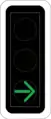 7.12.2 Green arrow (example 3), here: turning to the rightPermits traffic turning to the right only
