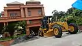 A LiuGong CLG414BSIII grader in use in Kerala, India