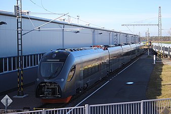 Brand-new CRRC 'Sirius' EMU for Leo Express at Velim