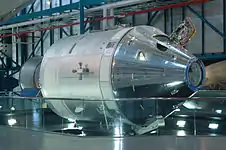 CSM-119 on display at Kennedy Space Center
