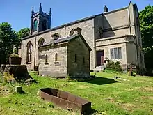 watchhouse and iron mortsafe at Cadder Parish Church