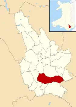 Location within Caerphilly