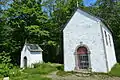 Two of the three chapels at the top of the Oka Calvary trail.