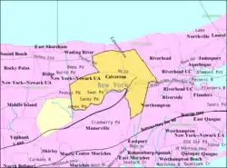 U.S. Census map of Calverton.