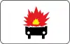 Vehicles loading inflammable goods