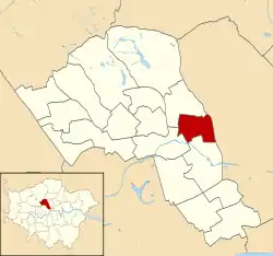 Cantelowes highlighted within Camden