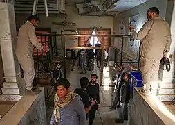 Memorial of martyrs of the Camp Speicher massacre in Saddam Hussein's Presidential palace.