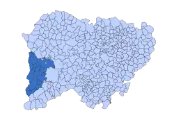Location in Salamanca